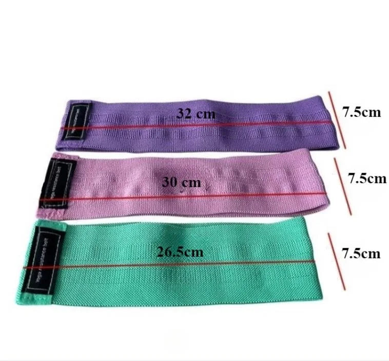 3-Piece Fabric Hip & Glute Bands