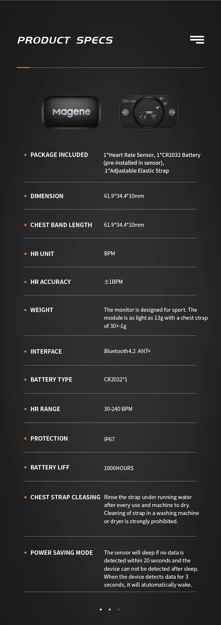 Magene H-Series Heart Rate Monitor