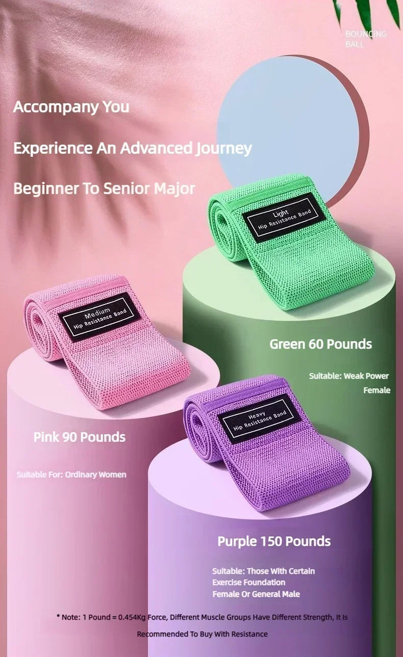 3-Piece Fabric Hip & Glute Bands
