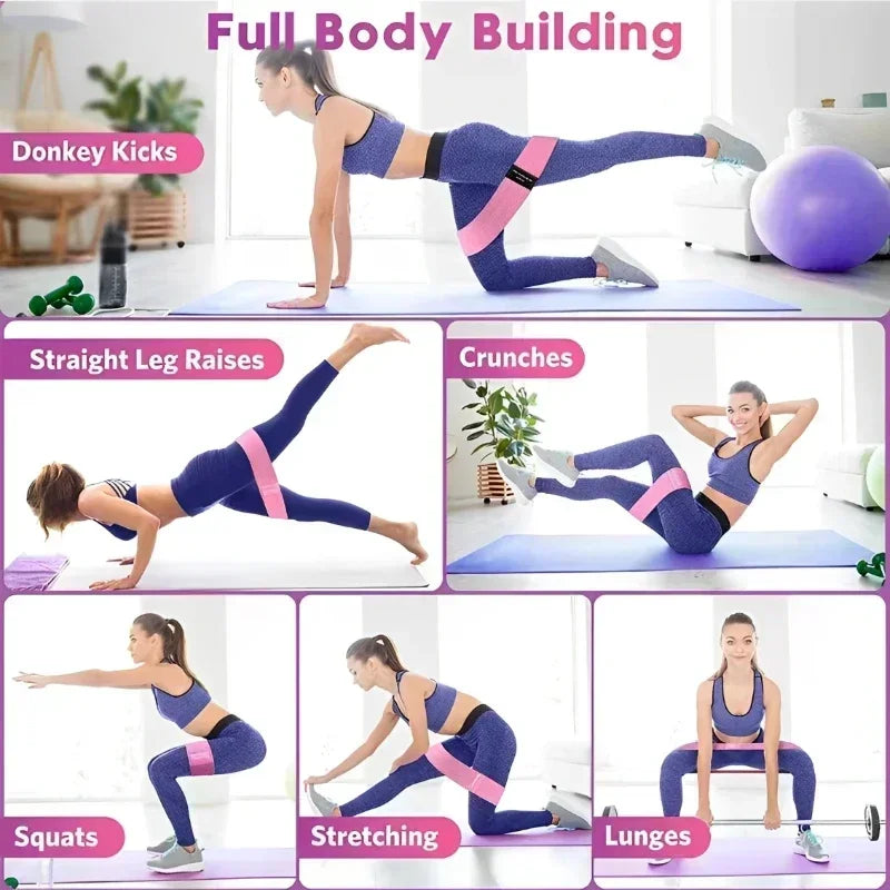 3-Piece Fabric Hip & Glute Bands