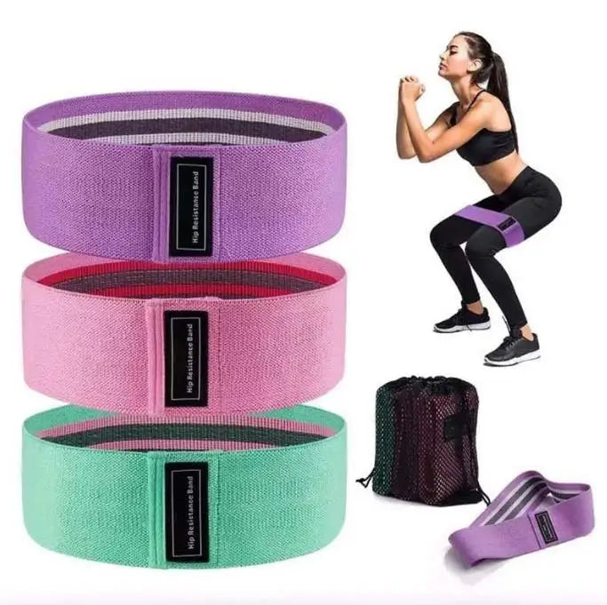3-Piece Fabric Hip & Glute Bands