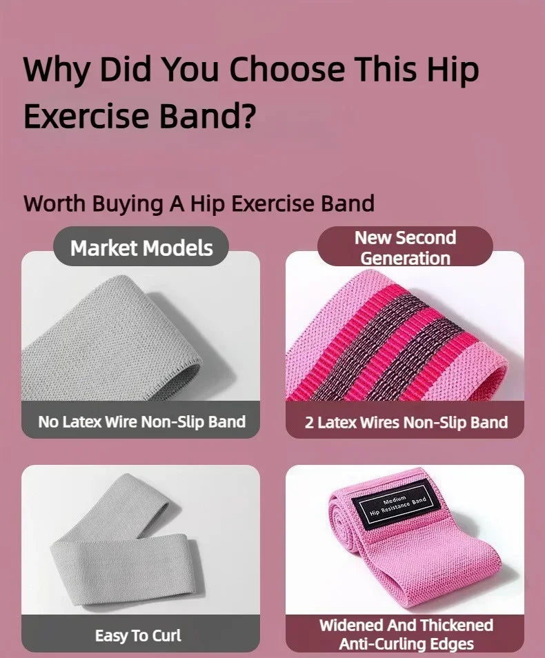 3-Piece Fabric Hip & Glute Bands