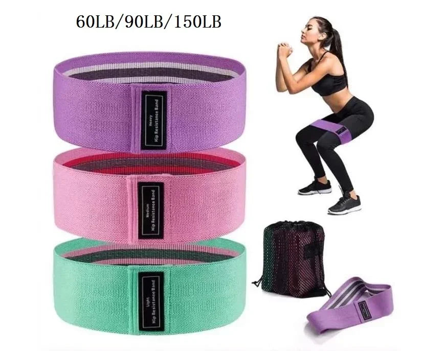 3-Piece Fabric Hip & Glute Bands