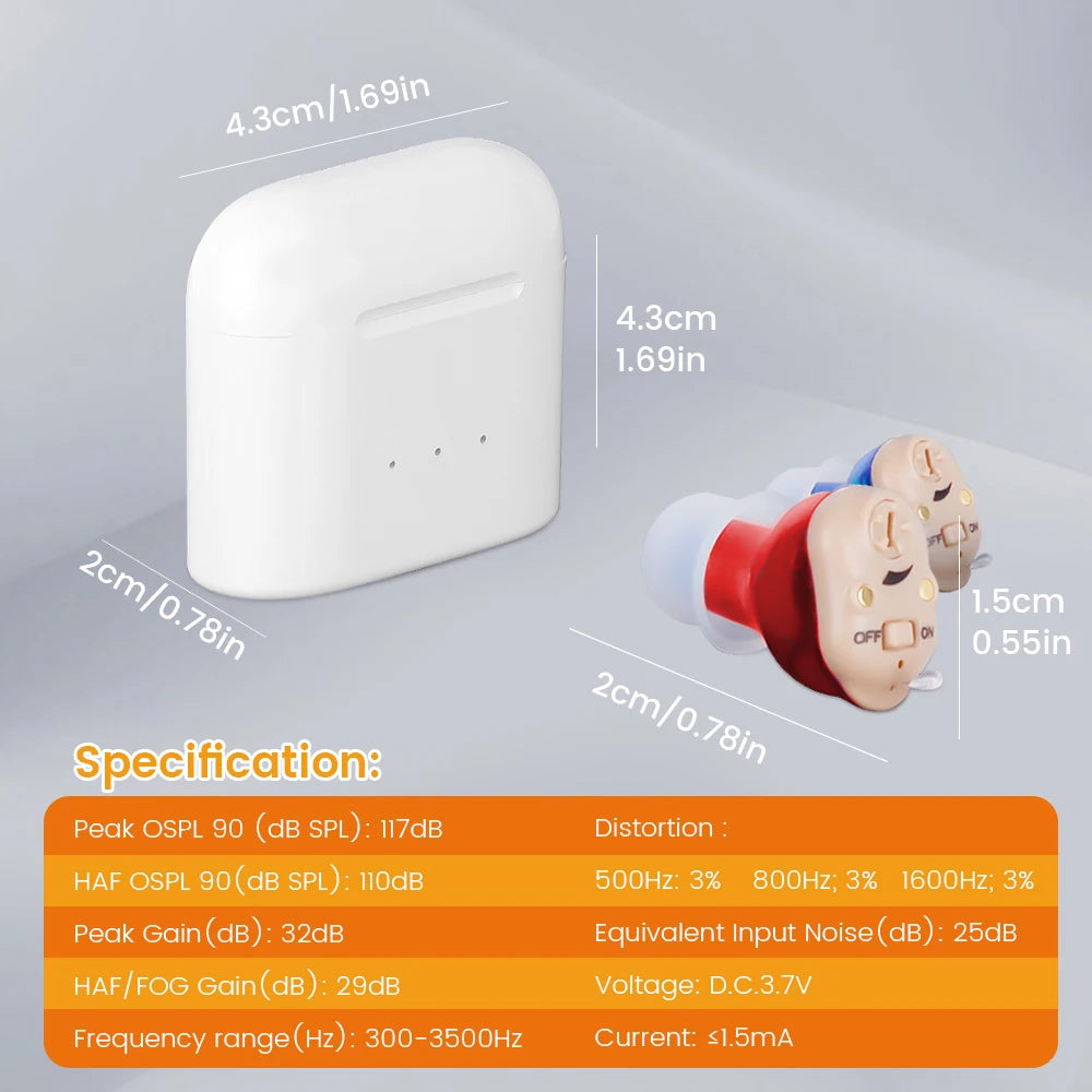 Rechargeable Mini Invisible Hearing Aid