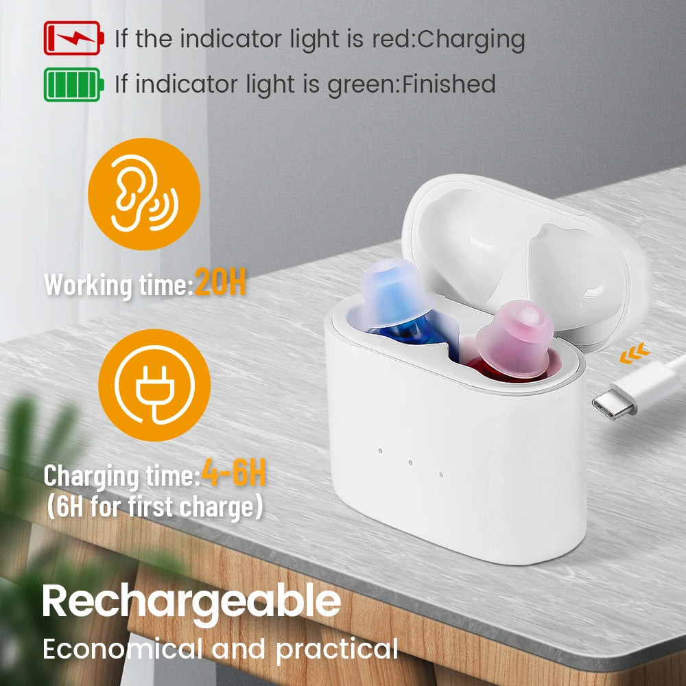 Rechargeable Mini Invisible Hearing Aid