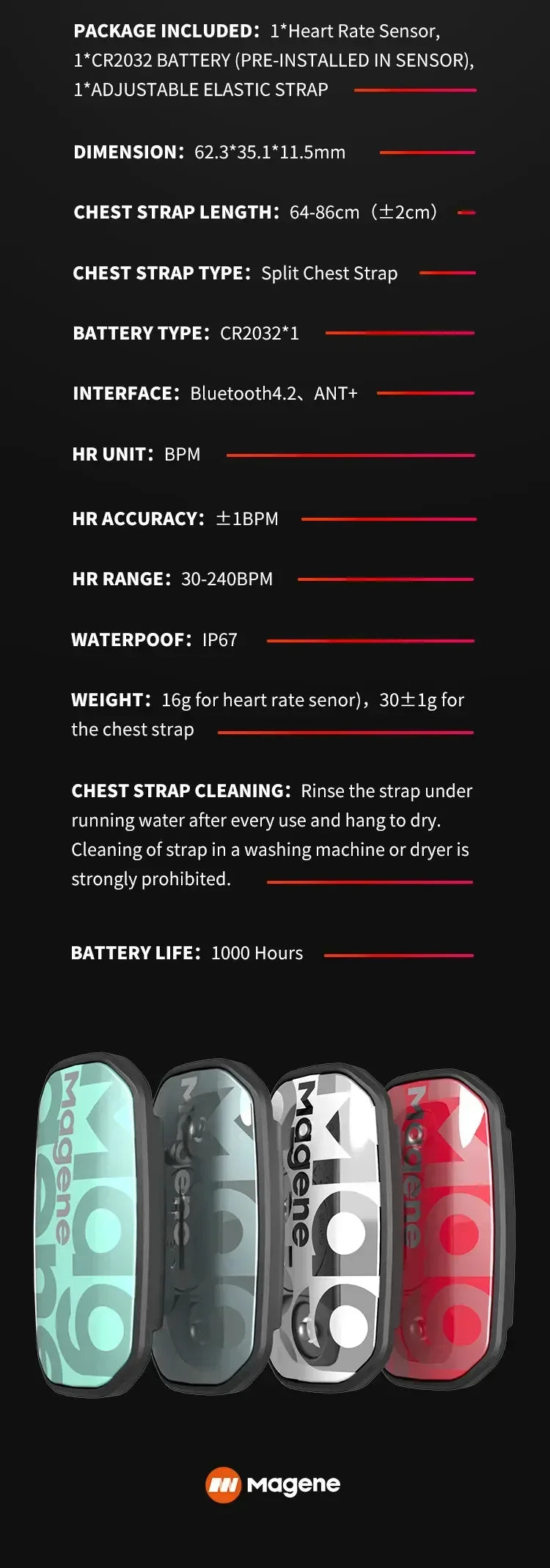 Magene H-Series Heart Rate Monitor